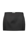 Khaite Meelar Viscose Blend Mini Skirt In Black