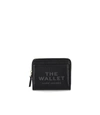MARC JACOBS MARC JACOBS  THE LEATHER MINI COMPACT BLACK WALLET