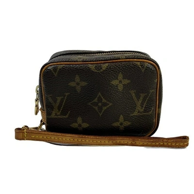 Pre-owned Louis Vuitton Wapity Brown Canvas Clutch Bag ()