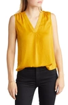 VINCE CAMUTO RUMPLED SATIN BLOUSE