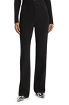 Theory Flared Full-length Pant In Good Wool In Black