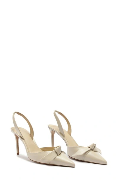 Alexandre Birman Women's Clarita Leather Slingback 85 Pumps In White