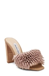 Charles David Hottie Beaded Mule Sandal In Nude Patent W/ Beading