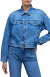 Madewell Crop Denim Jacket In Grenhart Wash