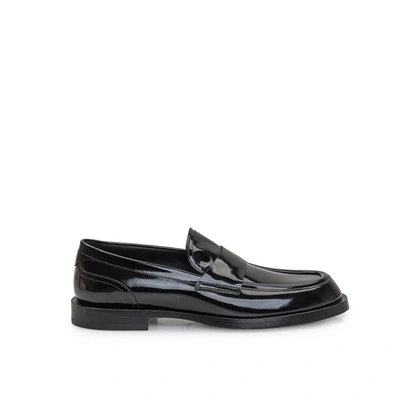 Dolce & Gabbana Leather Loafers In Black