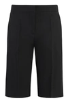 Givenchy Black Wool Shorts For Women In Black