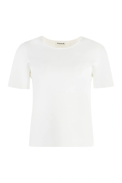 P.a.r.o.s.h . Knitted T-shirt In White
