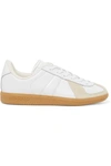 ADIDAS ORIGINALS BW ARMY SUEDE-TRIMMED LEATHER SNEAKERS