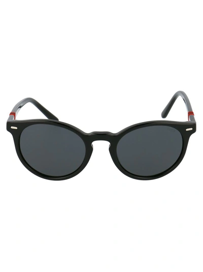 Polo Ralph Lauren Sunglasses In 500187 Shiny Black
