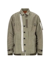 Sacai Shirt Style Casual Jacket In Green
