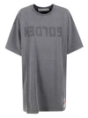 Golden Goose Logo-print Short-sleeved T-shirt Dress In Anthracite
