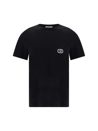 Valentino Vlnt T-shirt In Black