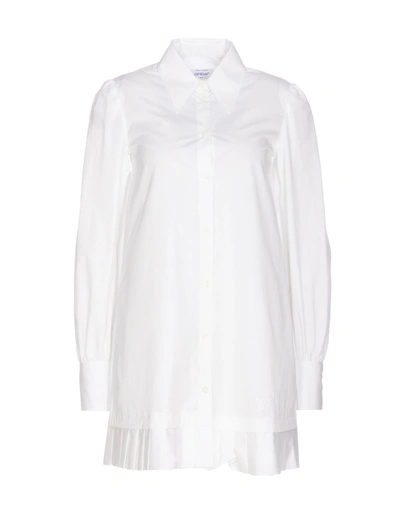 OFF-WHITE OFF-WHITE OVERSHIRT DRESS