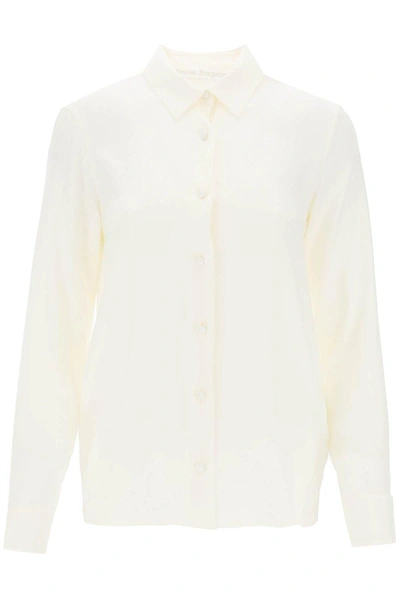 PALM ANGELS PALM ANGELS MONOGRAM-JACQUARD BUTTONED SHIRT