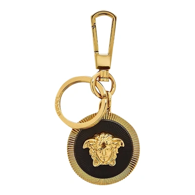 Versace Medusa Biggie Keyring In Golden