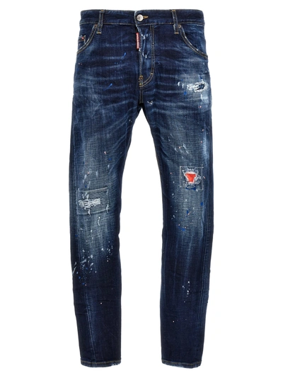 Dsquared2 Sexy Twist Jeans In Navy