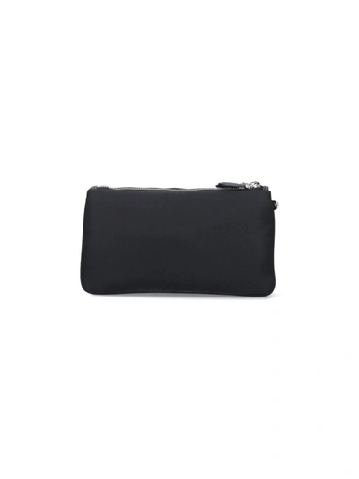 Prada Double Pouch In Nero