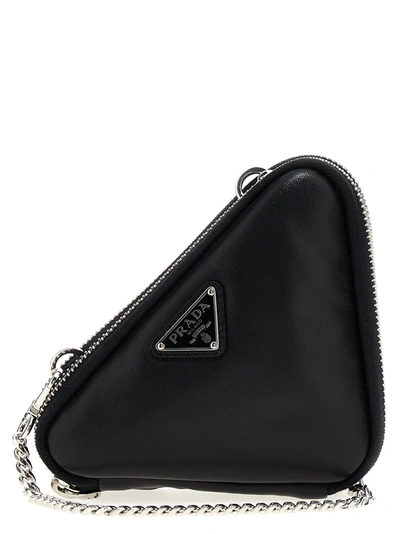 Prada Soft Nappa Crossbody Bag In Nero