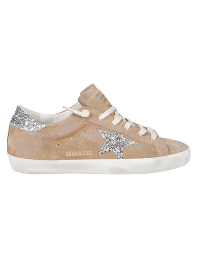 Golden Goose Super-star Sneakers In Tabacco/silver