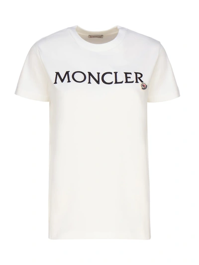 Moncler T-shirt With Logo In White