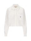 GIVENCHY GIVENCHY LOGO PLAQUE COLLARED SHIRT