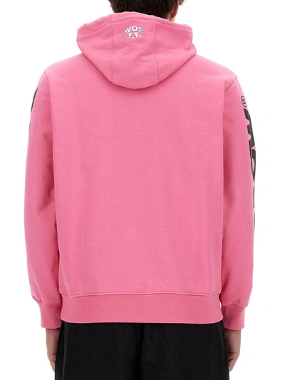 Barrow Sweatshirt With Logo Unisex In Fuchsia