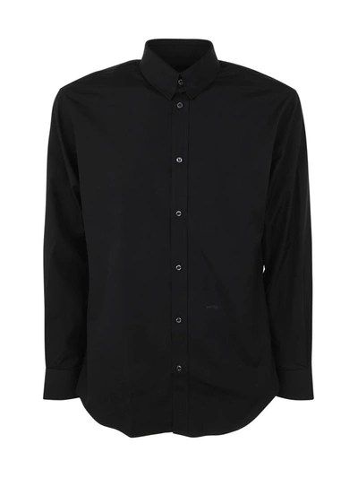 Dsquared2 Tab Collar Shirt Clothing In Black