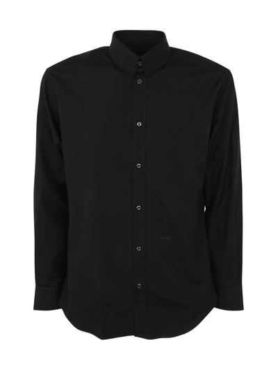 Dsquared2 Tab Collar Relaxed Dan Shirt In Black