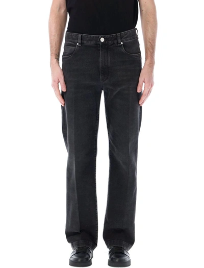 Fendi Regular Fit Jeans In Black