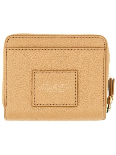 Marc Jacobs The Compact Mini Wallet In Beige