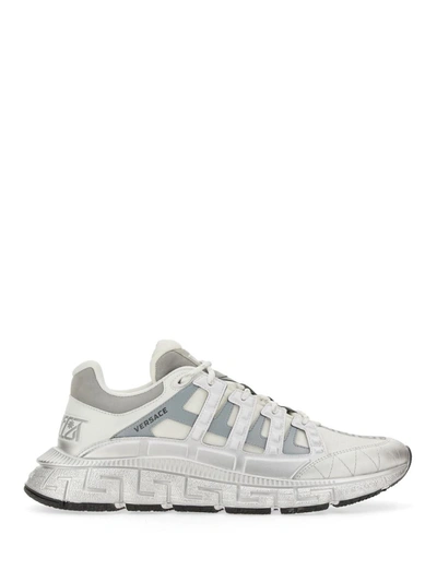 Versace Trigrecan Sneakers In White