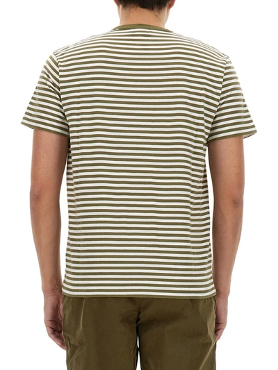 Woolrich Striped T-shirt In Black