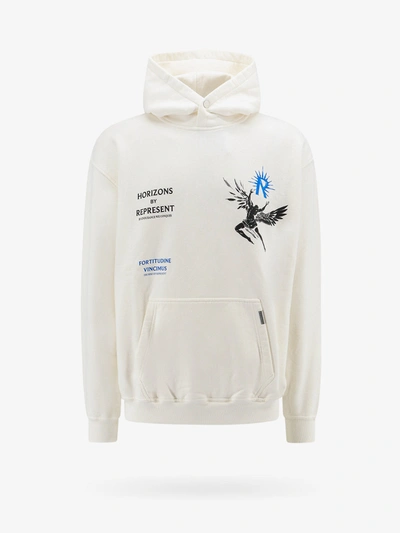 Represent Hoodies Sweatshirt In White