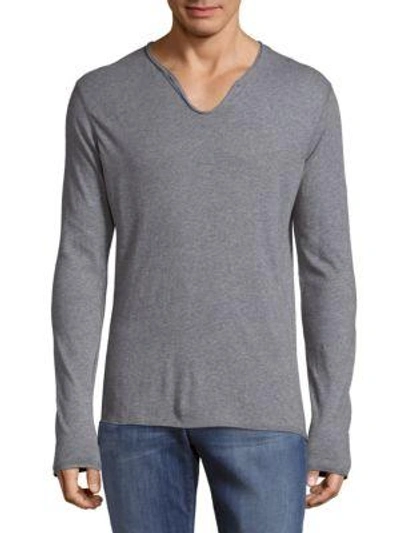 Zadig & Voltaire Monas Cotton Tee In Grey