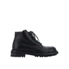 Dolce & Gabbana Lace-up Leather Boots Men In Black