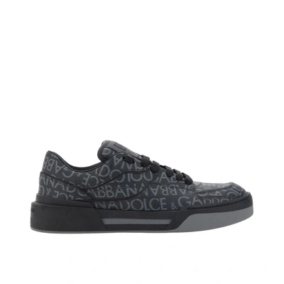 Dolce & Gabbana New Roma Sneakers In Black