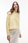 TOPSHOP BOXY CROP HOODED SWEATER