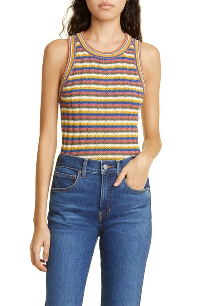 Veronica Beard Jerrel Knit Tank In Stripe