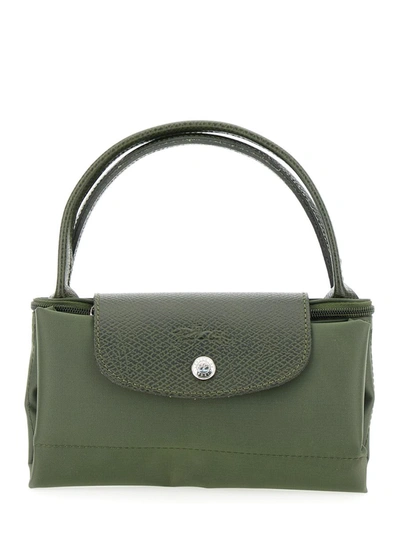 Longchamp Le Pliage Top Handle Bag In Green