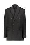 Wardrobe.nyc Double Brested Blazer In Black