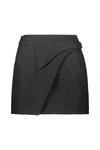 Wardrobe.nyc Wrap Skirt Mini In Black
