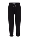 Brunello Cucinelli Drawstring-waist Track Pants In Black