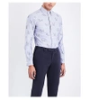 THOM BROWNE Hector-embroidered regular-fit cotton Oxford shirt