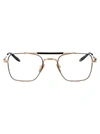 Akoni Europa Eyewear In White Gold-matte Black Enamel-black Crystal