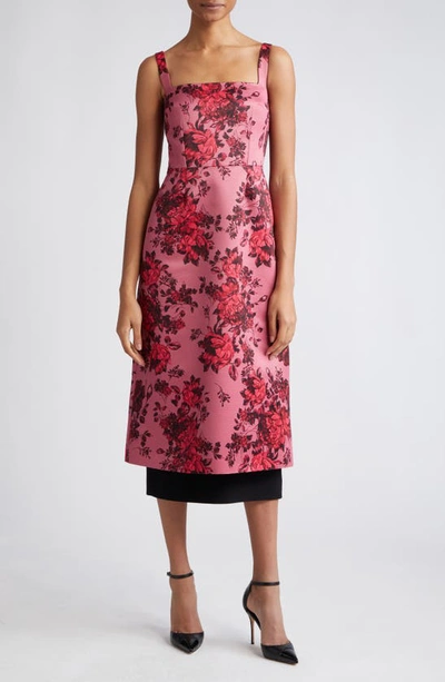 Emilia Wickstead Pink Tiffany Floral-print Dress