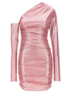 The Andamane Olimpia One-shoulder Mini Dress In Pink