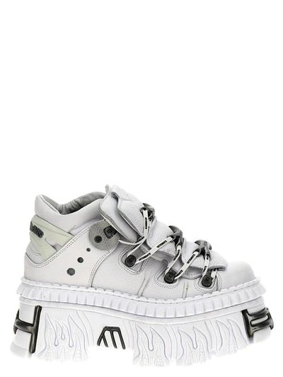 Vetements New Rock Platform Sneakers In White