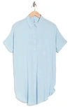 Boho Me Cover-up Shirtdress In Blue