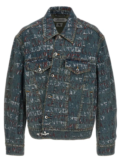 LANVIN LANVIN LOGO PRINT DENIM JACKET