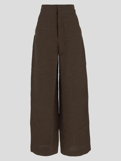 Uma Wang Loose Trouser In Brown